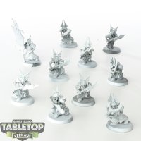 Soulblight Gravelords - 10 x Grave Guard - teilweise bemalt