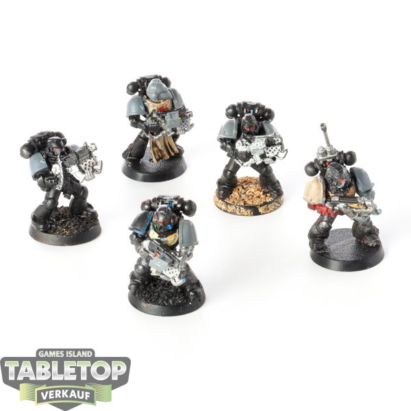 Space Marines - 5x Tactical Marines (Classic) - bemalt