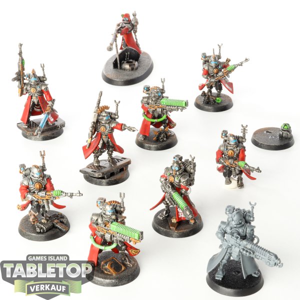 Adeptus Mechanicus - 10 x Skitarii Vanguard - teilweise bemalt