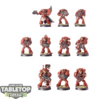 Blood Angels - 10x Tactical Squad - bemalt