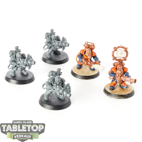 Kharadron Overlords - 5 x Grundstok Thunderers - teilweise bemalt