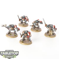 Grey Knights - 5x Grey Knights Terminator Squad - bemalt