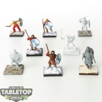 SAGA Tabletop - 8x Bondi Warriors - teilweise bemalt