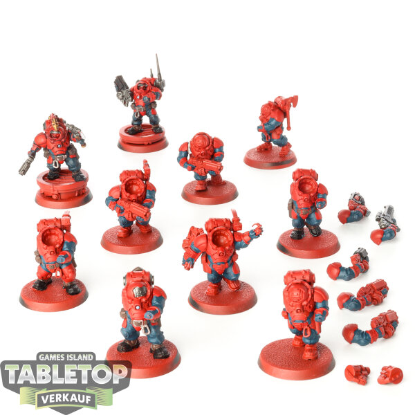 Leagues of Votann - 10x Hearthkyn Warriors - teilweise bemalt