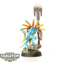 Seraphon - Skink Starpriest - gut bemalt