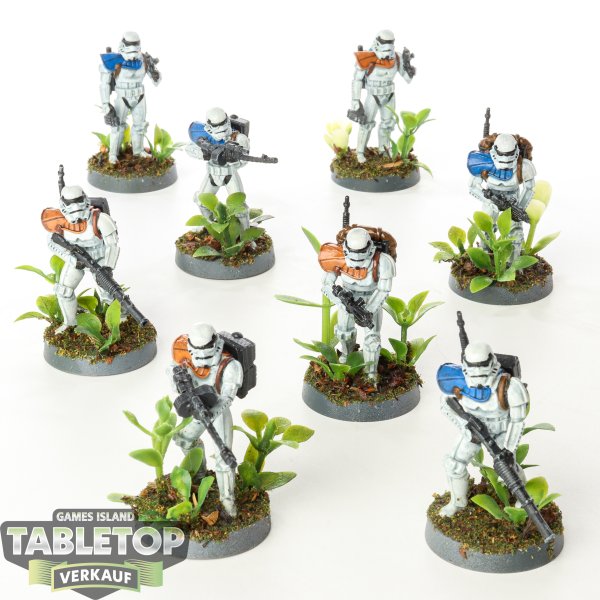 Imperium - 8x  Stormtroopers (Heavy Response Unit) - bemalt