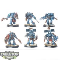 Space Wolves - 6 x Wolf Guard Terminators - bemalt