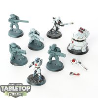 Tau Empire - 6x Fire Warriors - teilweise bemalt