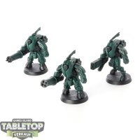 Tau Empire - 3 XV25 Stealth Battlesuits - grundiert