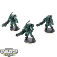 Tau Empire - 3 XV25 Stealth Battlesuits - grundiert