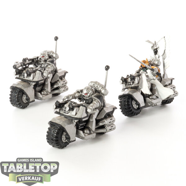 Space Marines - 3x Biker (Classic) - bemalt
