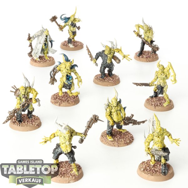 Death Guard - 10 x Poxwalkers - bemalt