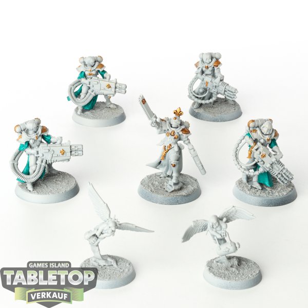 Adepta Sororitas - 5 x Retributor Squad - teilweise bemalt