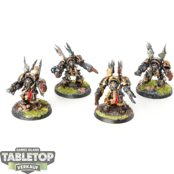 Chaos Space Marines - 4x Chaos Terminator Squad klassisch - bemalt