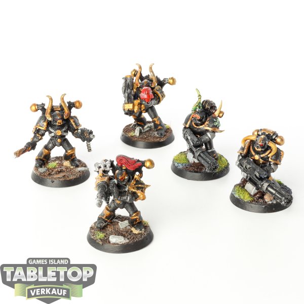 Chaos Space Marines - 5x Havocs klassisch - bemalt