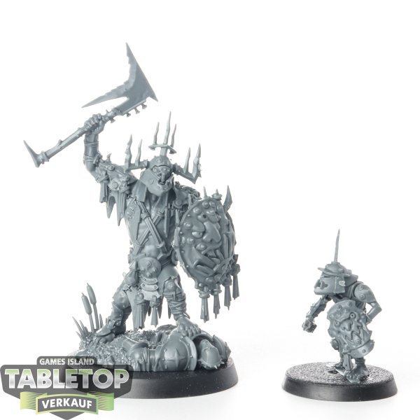 Orruk Warclans - Killaboss & Stab-grot - unbemalt