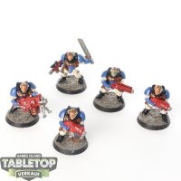Space Marines - 5 x Scout Squad klassisch - bemalt