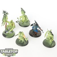 Maggotkin of Nurgle - 5 x Putrid Blightkings - teilweise...