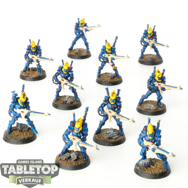 Craftworlds - 10 x Guardian Defenders klassisch - bemalt