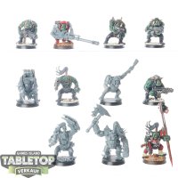 Orks - 11 x Ork Boyz - teilweise bemalt