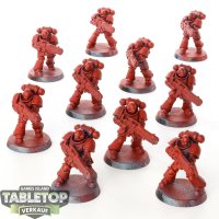 Blood Angels - 10 x Primaris Hellblasters - teilweise bemalt