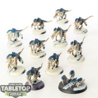 Tyraniden - 10 x Termagants - teilweise bemalt