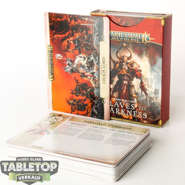 Slaves to Darkness - Warscroll Cards 3rd Edition - englisch