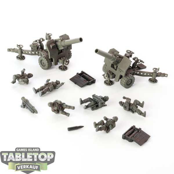 Astra Militarum - 2 x Field Ordnance Battery - teilweise bemalt