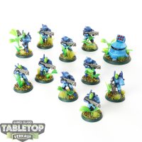 Tau Empire - 10 x Fire Warriors Breacher Team - bemalt