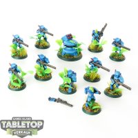 Tau Empire - 10 x Fire Warriors Strike Team - bemalt