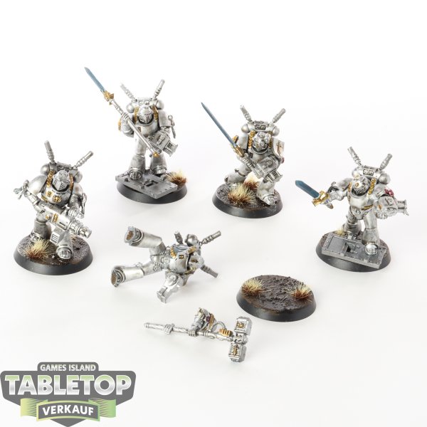 Grey Knights - 5 x Grey Knights Interceptor Squad - teilweise bemalt