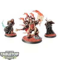 Chaos Space Marines - 3 Dark Apostle - bemalt