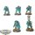 Horus Heresy - 5 x Alpha Legion MKIII Breacher Siege Squad - bemalt