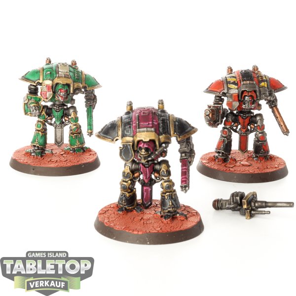 Legion Imperiales - 3 x Legions Imperialis: Questoris Knights - bemalt