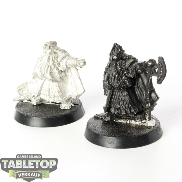 HdR Figuren - Gut - Dwarf Lords Dain & Balin - teilweise bemalt