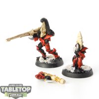 Drukhari - 2x Warriors with Dark Lances - bemalt