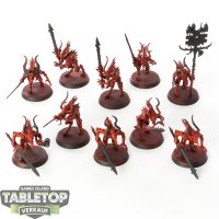 Blades of Khorne - 10x Daemons Of Khorne Bloodletters -...