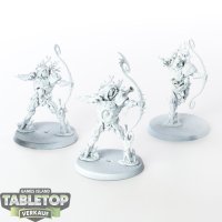 Sylvaneth - 3x Kurnoth Hunters - grundiert