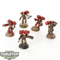 Space Marines - 5x Vanguard Veteran Squad - bemalt