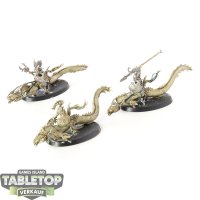 Idoneth Deepkin - 3 Akhelian Morrsarr Guard - teilweise...