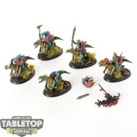 Seraphon - 5 Saurus Knights klassisch - bemalt