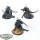 Tyraniden - 3 x Tyranid Warriors - teilweise bemalt