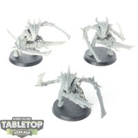 Tyraniden - 3 x Tyranid Warriors - teilweise bemalt