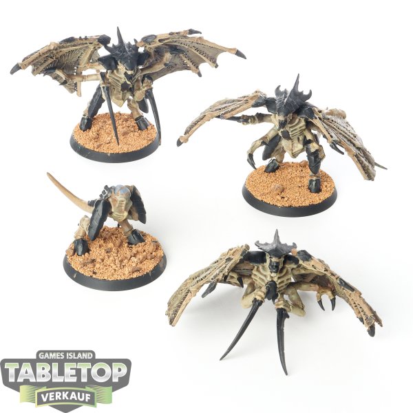 Tyraniden - 3 x Winged Tyranid Warriors - bemalt