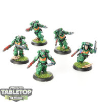 Space Marines - 5 Assault Intercessors - bemalt