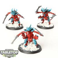 Tyraniden - 3 x Tyranid Warriors - bemalt