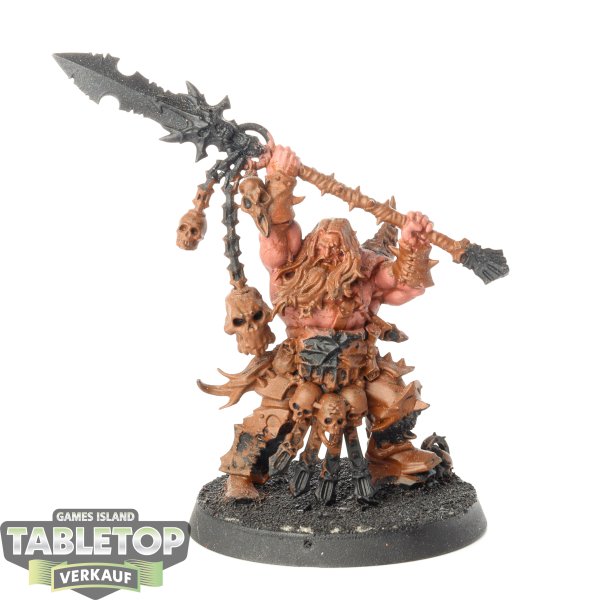 Blades of Khorne - Exalted Deathbringer with Impaling Spear - teilweise bemalt