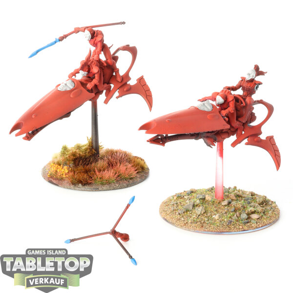 Craftworlds - 2 x Skyweavers - teilweise bemalt