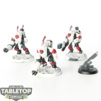 Tau Empire - 3 x Stealth Battlesuits - bemalt