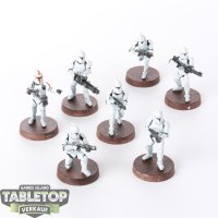 Galaktische Republik - 7 x Phase I Clone Troopers  - bemalt